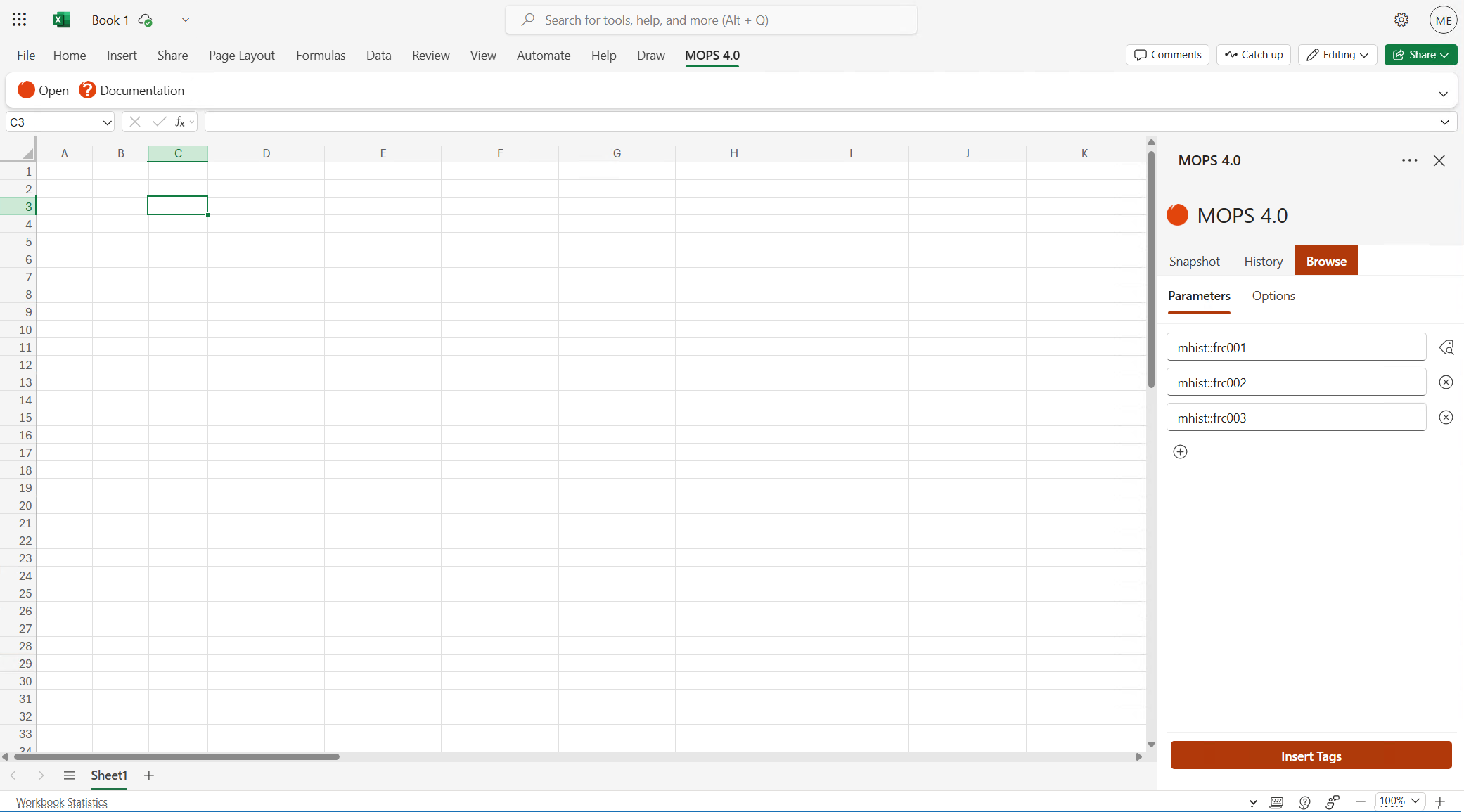 Browse list with tags