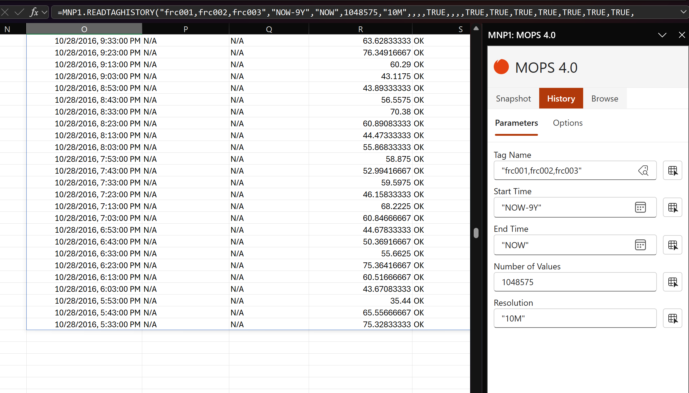 Cross tabular resolution