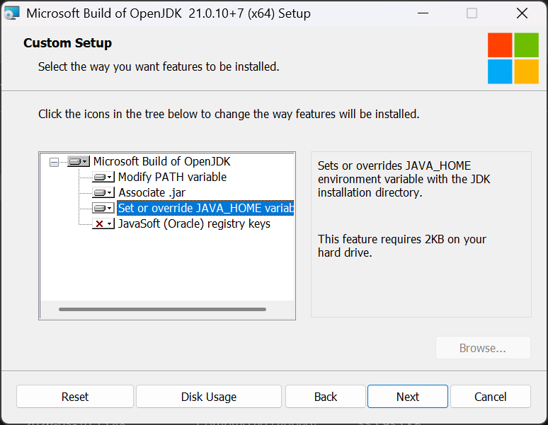 OpenJDK 21 Installation
